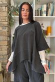 Lock Needlecord Panel Dip Side Top Charcoal